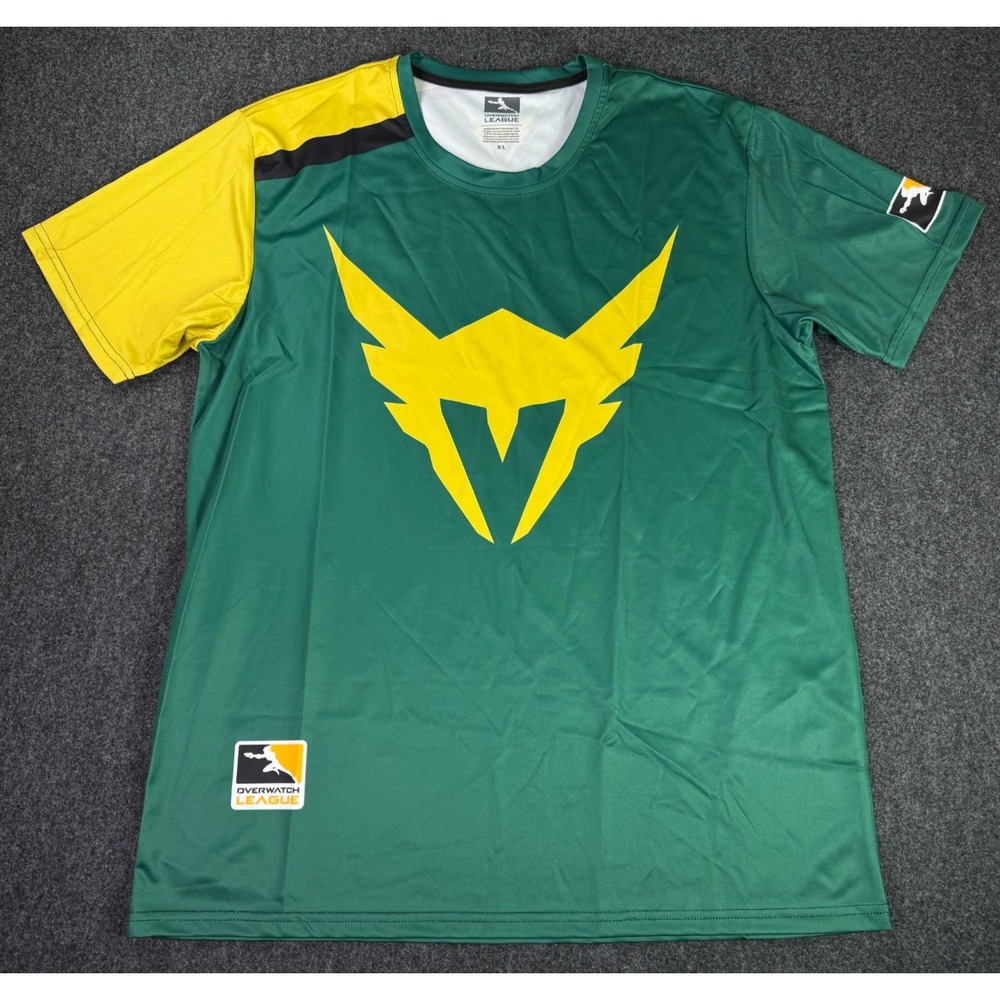 Los Angeles Valiant 2019 Overwatch League Green Jersey Men's Size XL Gaming Team